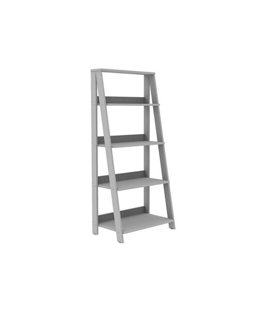 Walker Edison 55" Wood Ladder Bookshelf Grey & Reviews Home Macy's