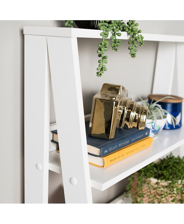 Walker Edison 55" Wood Ladder Bookshelf Macy's