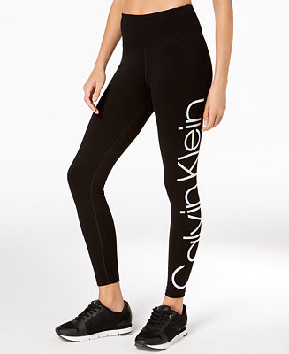 Calvin Klein Jumbo-Logo High-Rise Leggings & Reviews - Pants & Capris ...