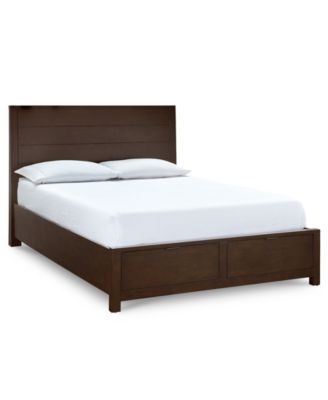 Furniture - Tribeca Brown Storage Queen Bed