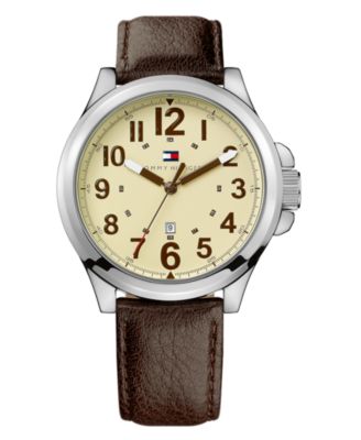 Tommy Hilfiger - Watch, Brown Leather Strap 171098