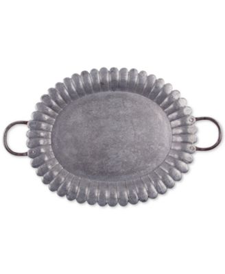 Home Essentials - Galvanized Oval Tray