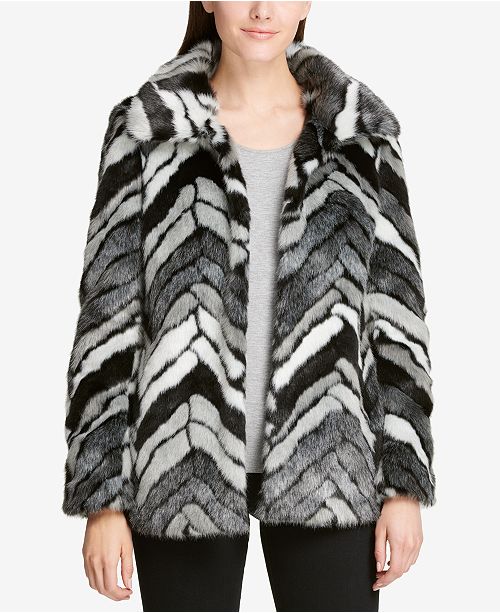 DKNY FauxFur Coat & Reviews Coats Women Macy's