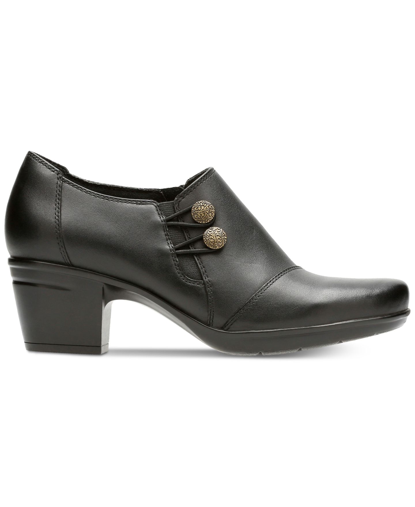 Женские кожаные ботильоны Clarks Collection Emslie Warren, цвет: Чёрный — фото 2
