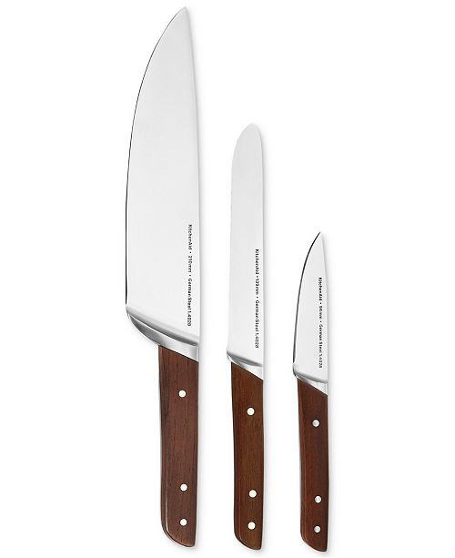 Kitchenaid Architect Series 3 Pc Cutlery Starter Set Reviews Cutlery Knives Kitchen Macy S