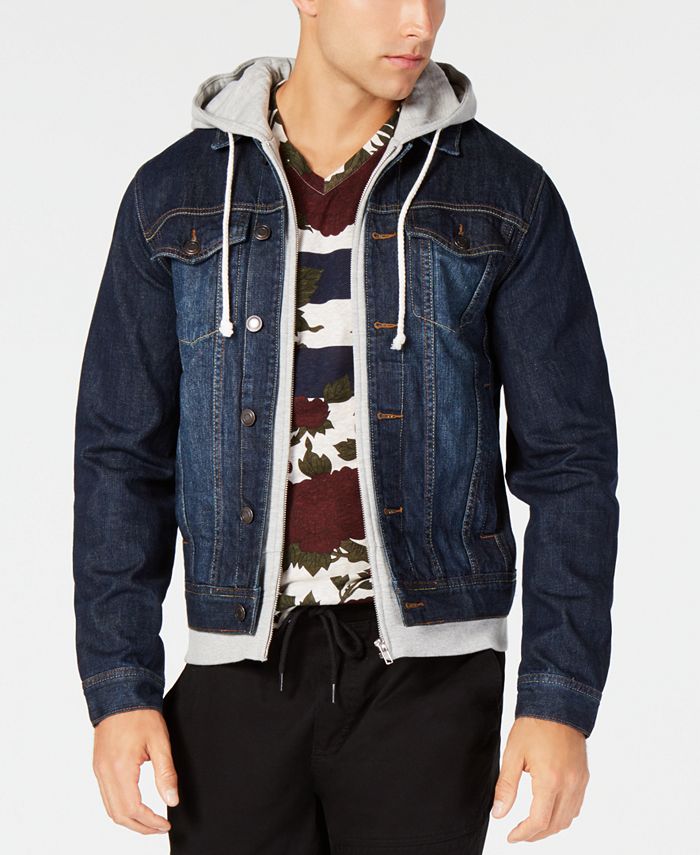 American rag new arrivals hooded denim jacket