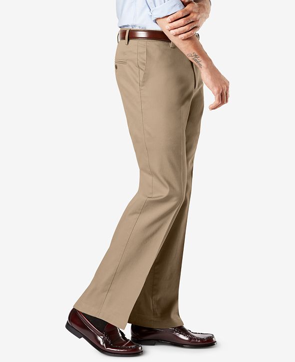 Dockers Men's Big & Tall Signature Lux Cotton Classic Fit Creased Stretch Khaki Pants & Reviews