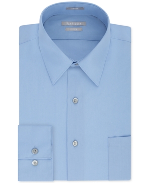 Van Heusen Men's Athletic Fit Poplin Dress Shirt