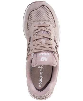 Women's 574 rose gold casual sneakers 2025 from finish line