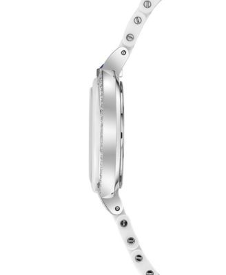 Women's Rubaiyat Diamond (1/3 ct. t.w.) Stainless Steel and White Ceramic Bracelet Watch 35mm