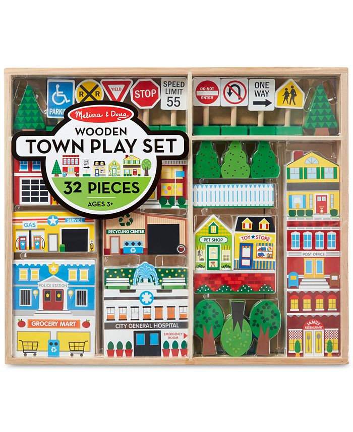 Melissa and Doug Melissa & Doug Wooden Town Play Set Macy's
