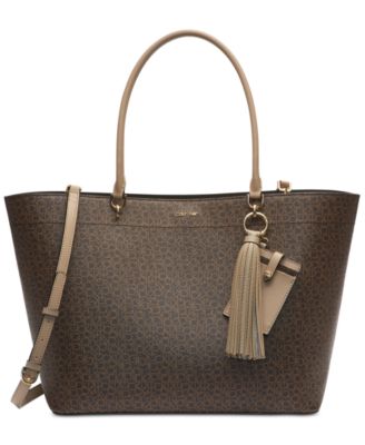 calvin klein susan signature small tote