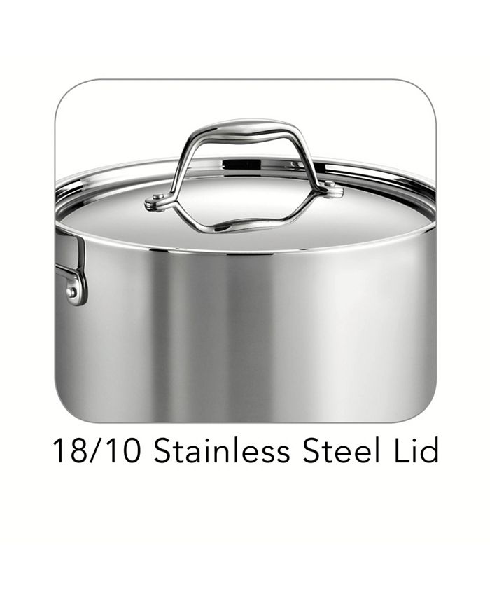 All-Clad Stainless Steel 6 Qt. Covered Stockpot - Macy's