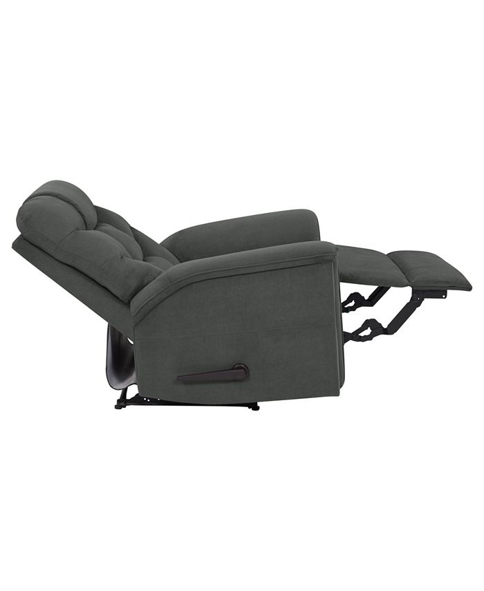 ProLounger Blakeleigh Wall Hugger Gray Microfiber Recliner Macy's