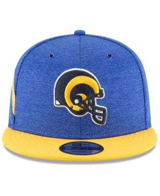 New Era Los Angeles Rams On Field Sideline Home 9FIFTY Snapback Cap ...