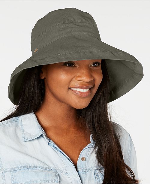 Scala Cotton Big Brim Sun Hat & Reviews - Women - Macy's