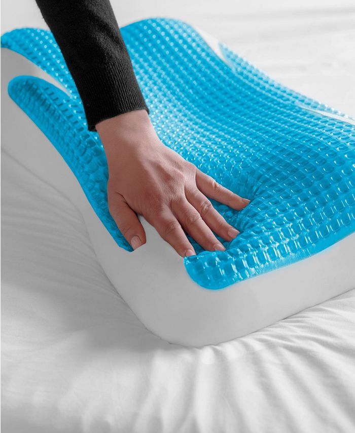 SensorPEDIC GelMax Cooling Contour Memory Foam Pillow - Macy's