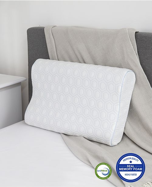 Sensorgel Luxury Gel Infused Memory Foam Contour Pillows With Heat