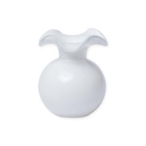 Shop Vietri Hibiscus Glass Bud Vase In White