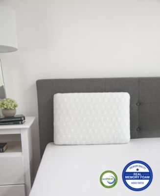 SensorGel CLOSEOUT!  Luxury Gel-Infused Memory Foam Oversized Gusseted Pillow with Heat Reducing COOLcloth Cover and Built-In iCOOL Technology System