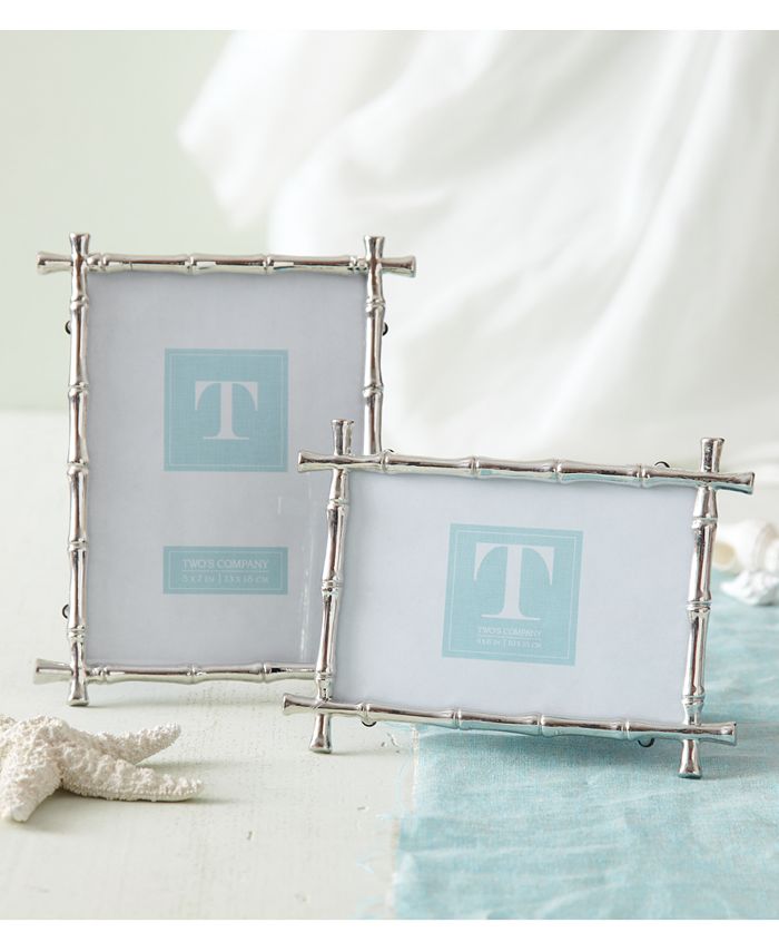 Two's Company Bamboo Photo Frames Set of 2 Macy's