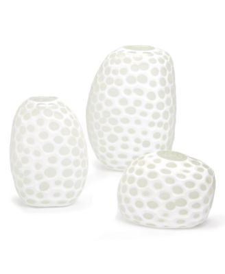 Two's Company - Imprints Set of 3 HandEtched Vases