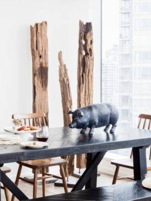 Moe's Home Collection - DRIFT WOOD ART ON ROUGH MARBLE BASE