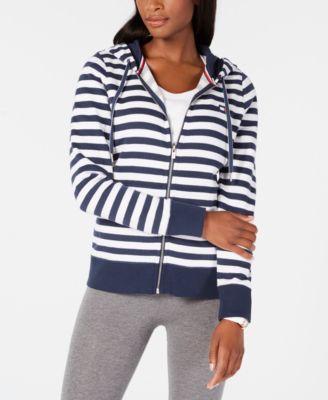 Tommy Hilfiger - Striped Zip-Front Hoodie
