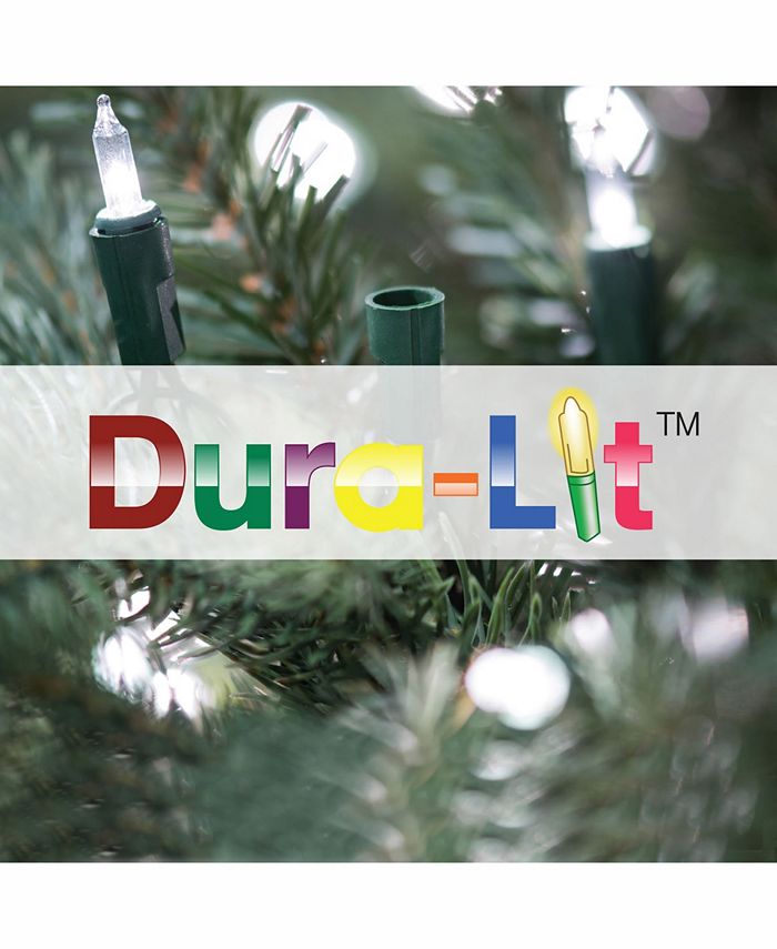 Vickerman 7.5' Flocked Utica Fir Slim Artificial Christmas Tree with