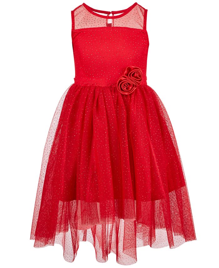 Pink & Violet Toddler Girls Glitter-Mesh Dress & Reviews - Dresses ...