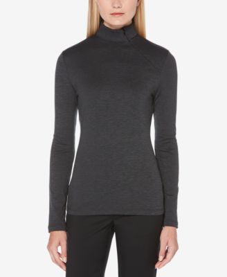 PGA TOUR - Printed-Back Mock-Neck Golf Top