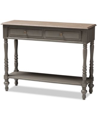 Furniture - Noemie 2-Drawer Console, Quick Ship