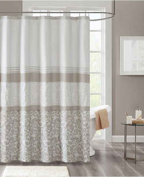 510 Design Ramsey 72 Quot X 72 Quot Printed And Embroidered Shower