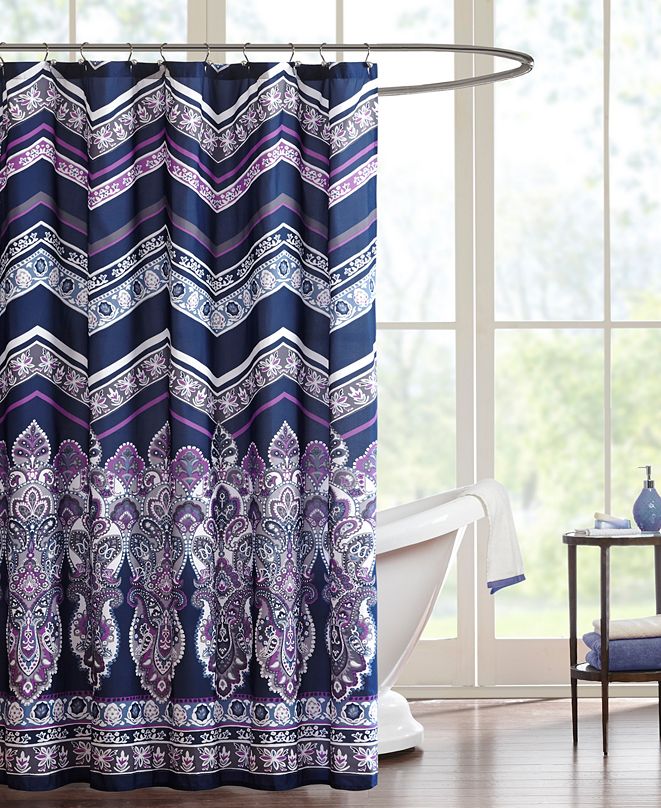 Intelligent Design Adley 72" x 72" Shower Curtain & Reviews Shower