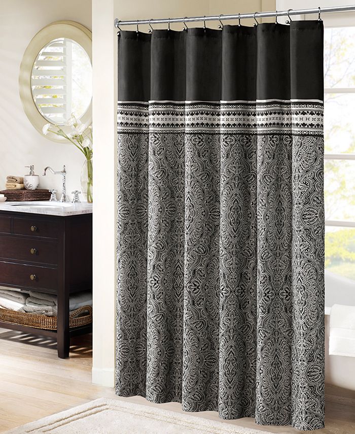 Madison Park Barton Shower Curtain, 72" x 72" Macy's