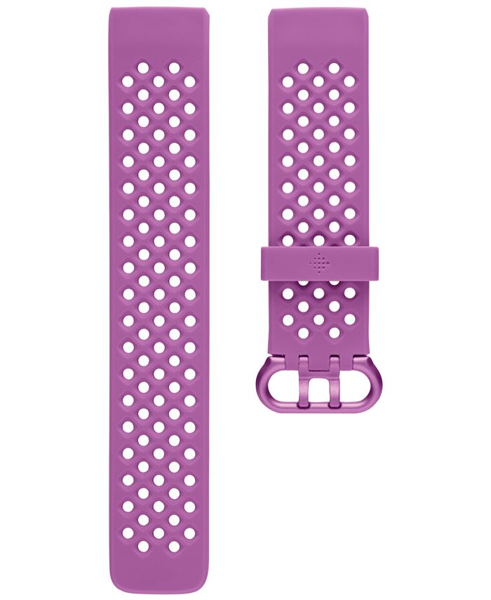 Fitbit Charge 3 Berry Silicone Band Macy s