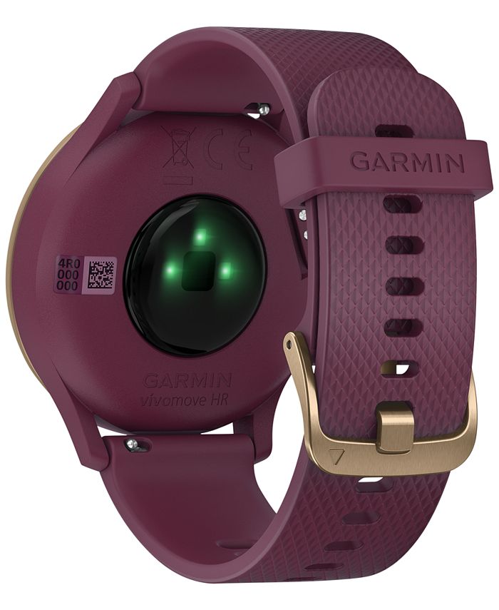 garmin vivomove hr sport white silicone strap smartwatch