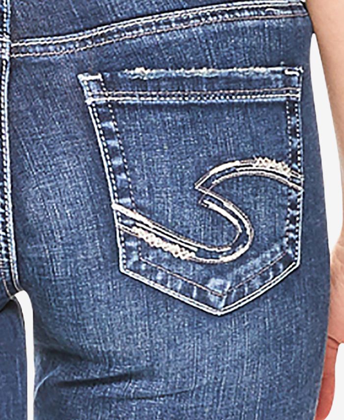 Silver Jeans Co. Suki Curvy-Fit Straight-Leg Jeans - Macy's