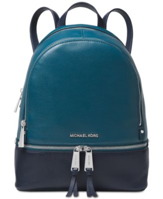Michael Kors Rhea Colorblock Pebble Leather Backpack - Macy's