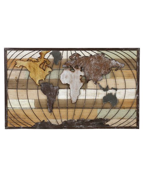 Aspire Home Accents Marco World Map Wall Decor Reviews