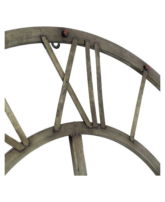 Aspire Home Accents Samson Metal Wall Clock Macy's