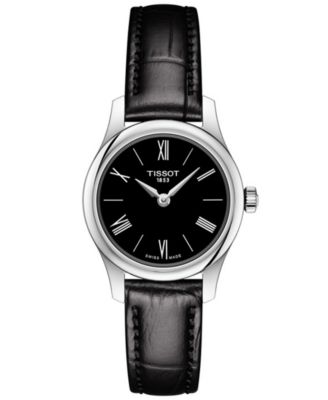 Tissot Women's Swiss T-Classic Tradition 5.5 Black Leather Strap Watch 25mm  \u0026 Reviews - All Fine Jewelry - Jewelry \u0026 Watches - Macy's