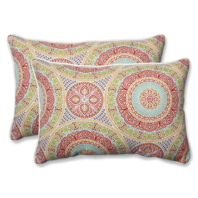 Pillow Perfect - Delancey Jubilee Over-sized Rectangular Throw Pillow (Set of 2)