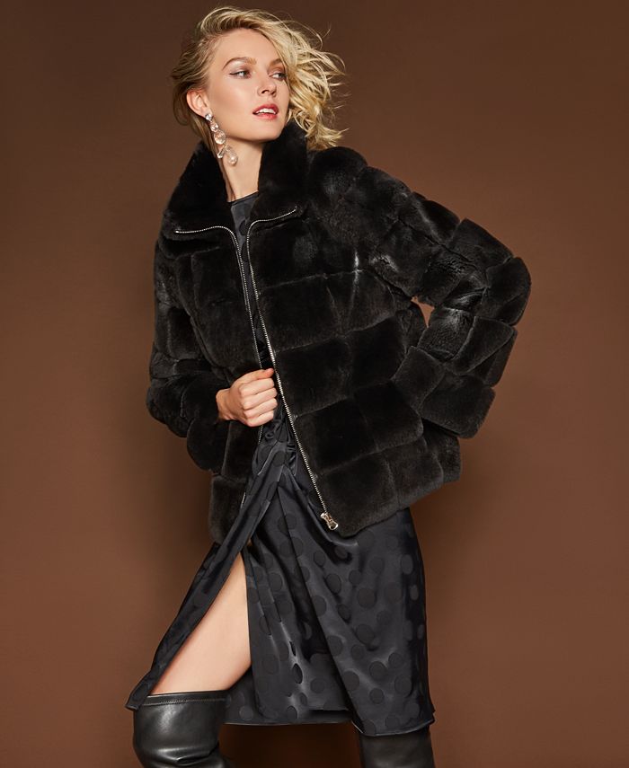 The Fur Vault Rabbit Fur Jacket - Macy's