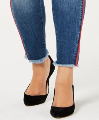 Seven7 Jeans Seven7 Trendy Plus Size Striped Skinny Jeans  Jeans