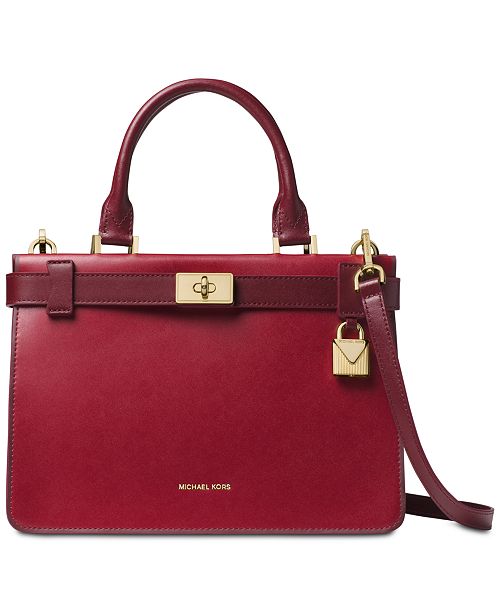 Michael Kors Tatiana Small Leather Satchel & Reviews - Handbags & Accessories - Macy&#39;s