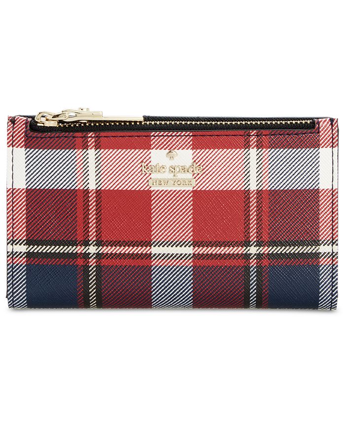 kate spade new york Cameron Street Rustic Plaid Mikey Wallet Macy s