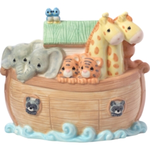 Precious Moments Overflowing With Love Noah's Ark Bank In Multi