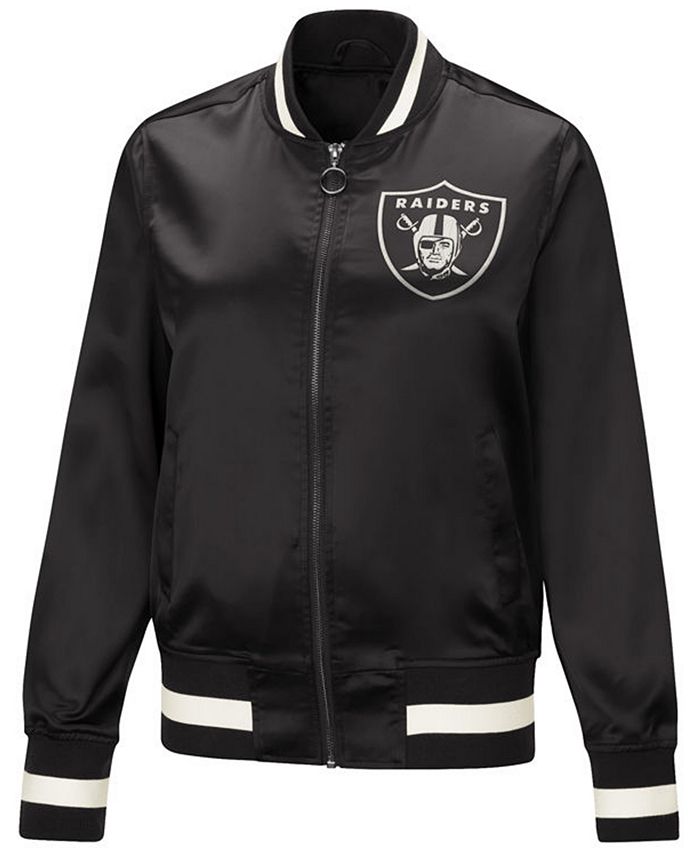 Touch by Alyssa Milano Women's Oakland Raiders Touch Satin Bomber ...