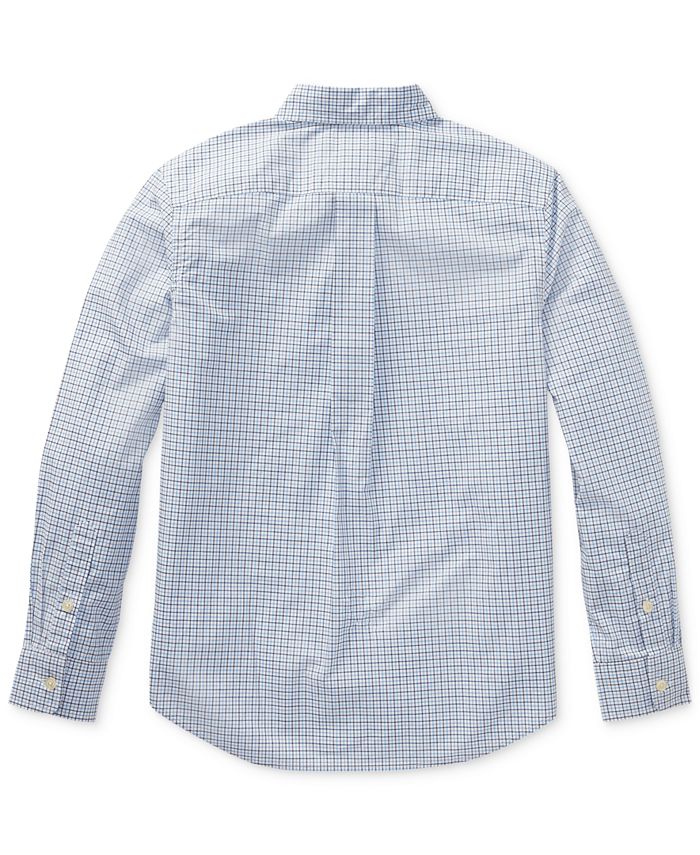 Polo Ralph Lauren Big Boys Plaid Stretch Cotton Shirt & Reviews ...